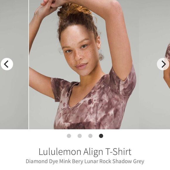 NWT Lululemon Align Cropped Shirt - Diamond Dye - Picture 4 of 6